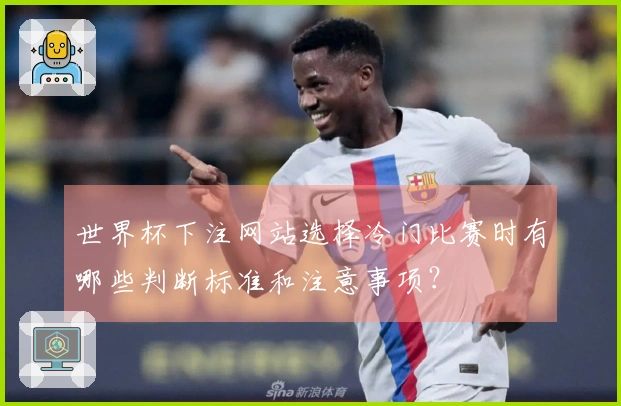 世界杯下注网站选择冷门比赛时有哪些判断标准和注意事项？