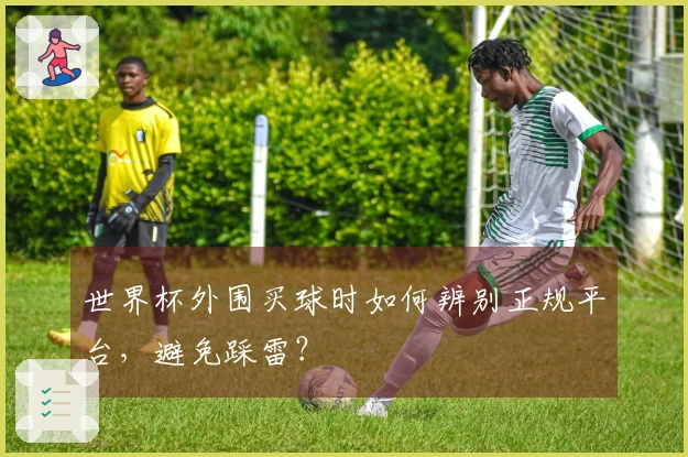 世界杯外围买球时如何辨别正规平台，避免踩雷？